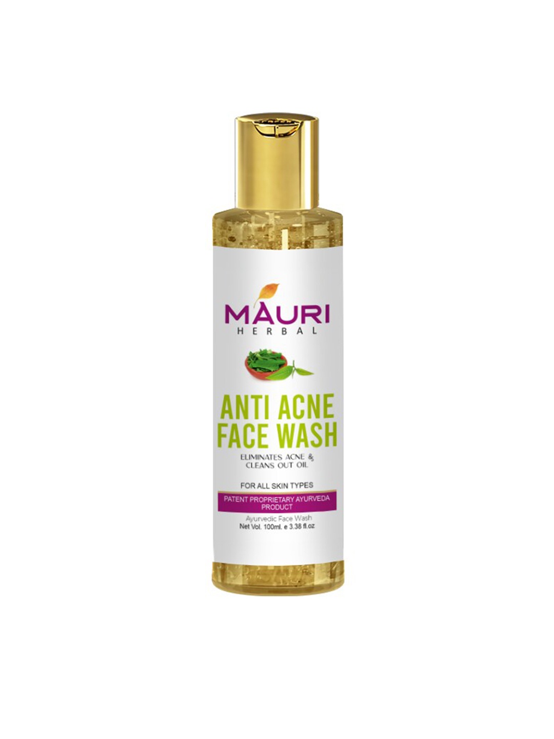 

Khadi Mauri Herbal Anti-Acne Cruelty-Free Ayurvedic Face Wash - 100 ml, White