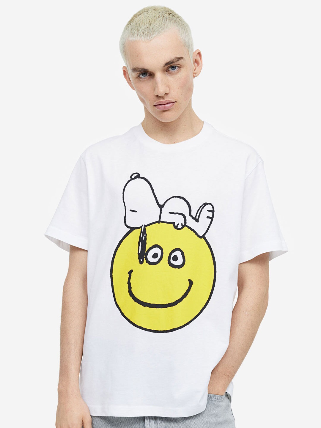 

H&M Men Regular Fit T-Shirt, White
