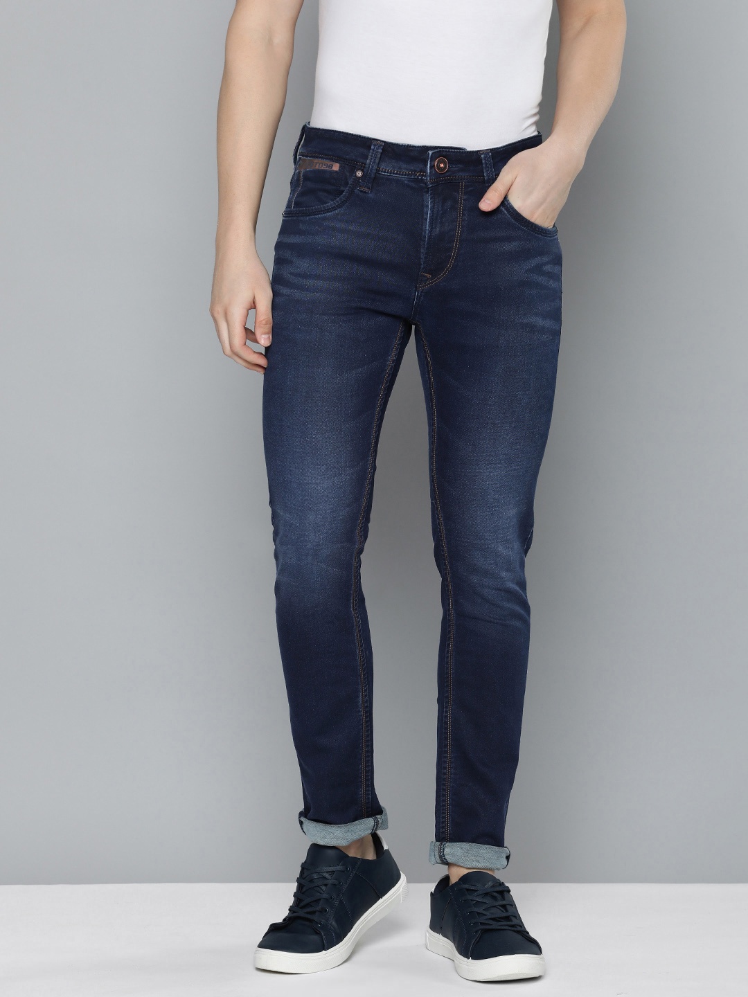 

Lawman pg3 Men Slim Fit Light Fade Stretchable Jeans, Blue