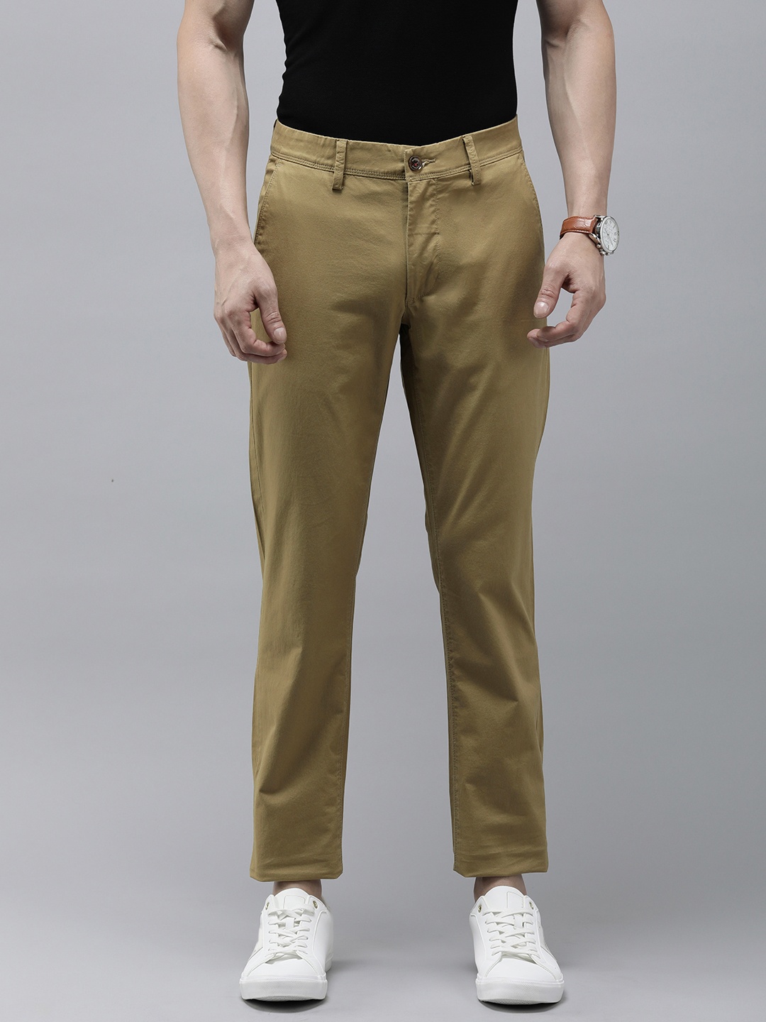 

Van Heusen Sport Men Slim Fit Trousers, Khaki