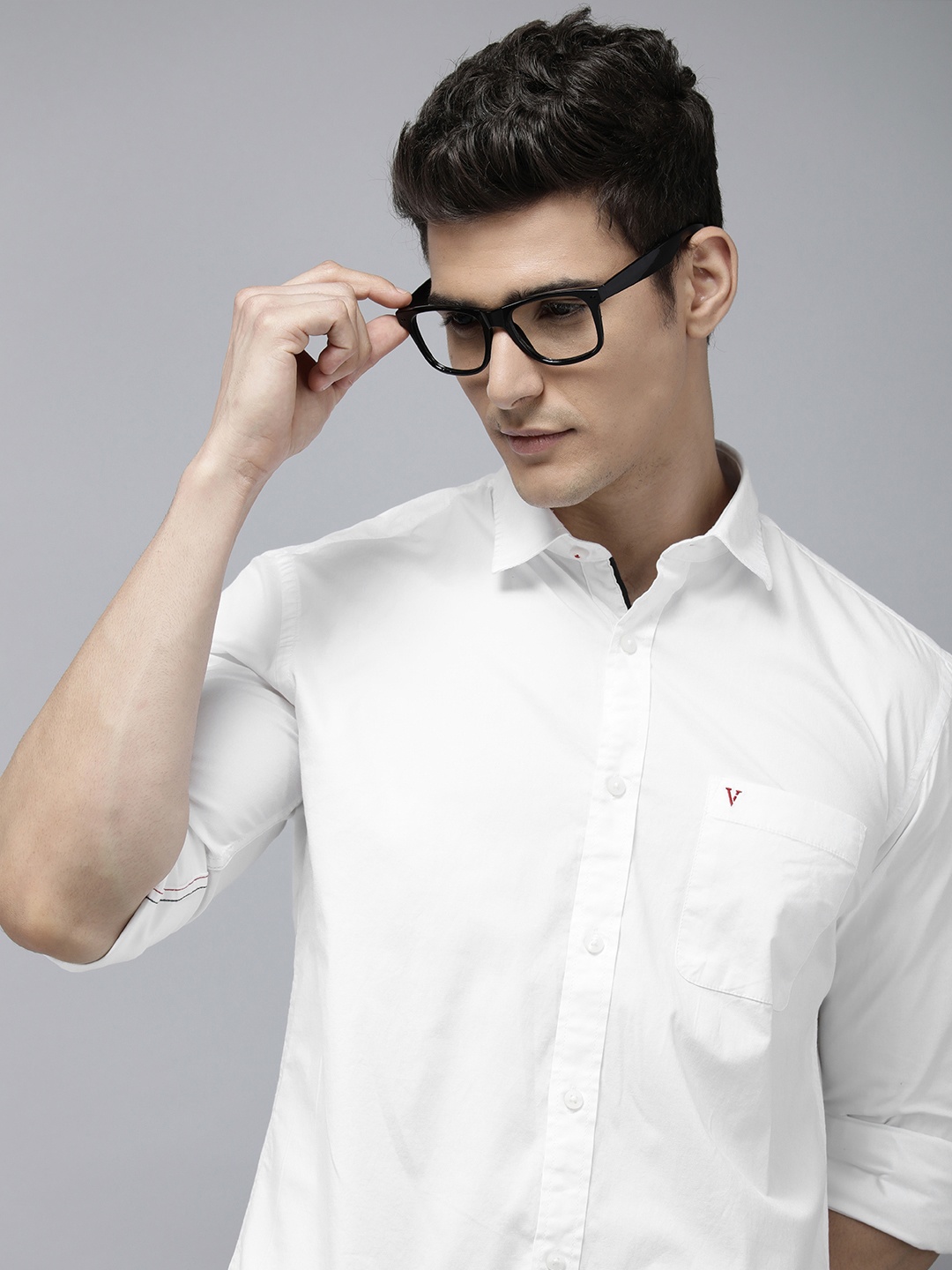 

Van Heusen Sport Slim Fit Opaque Casual Shirt, White