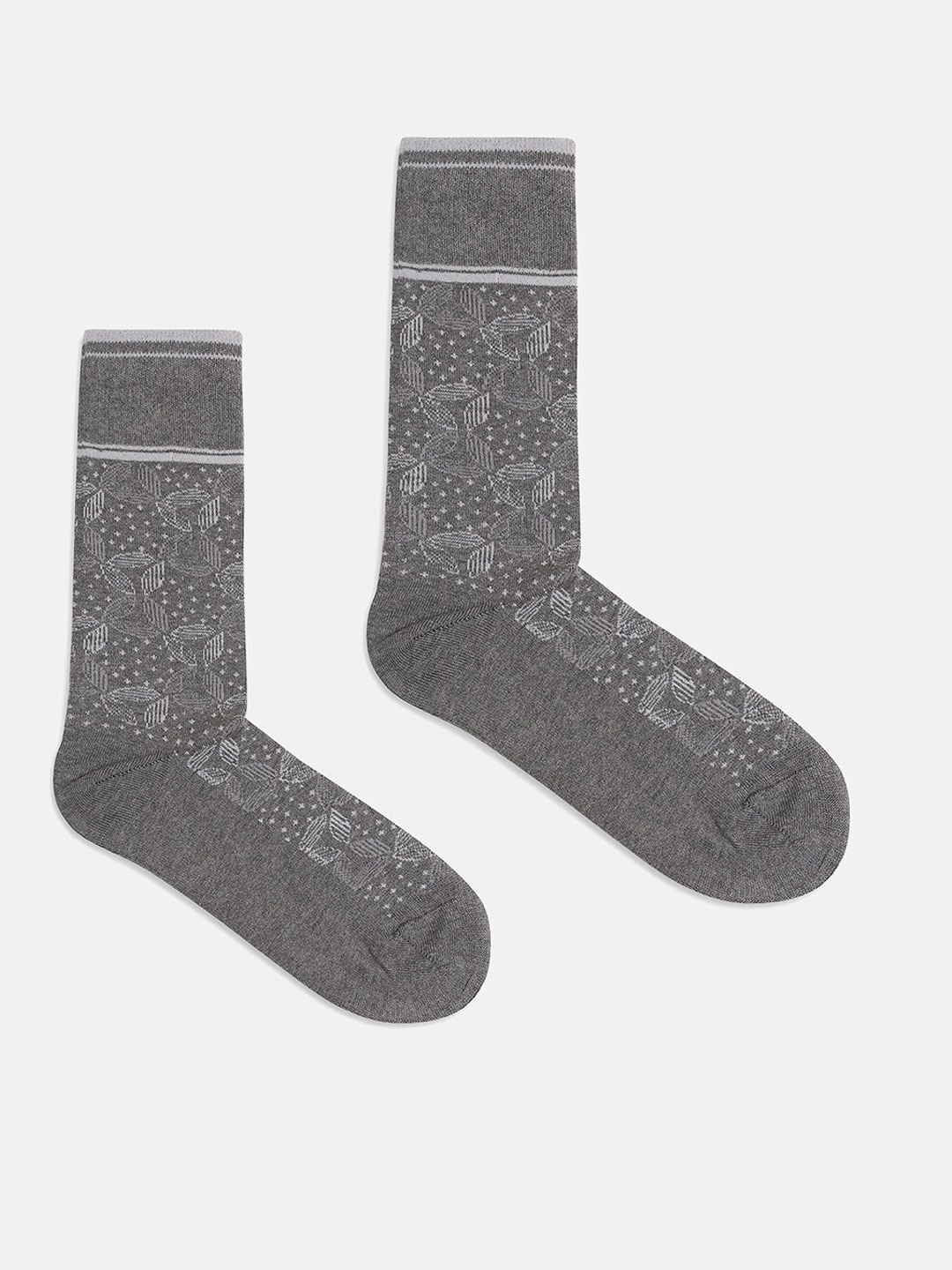 

Blackberrys Men xPatterned Knee-Length Socks, Grey