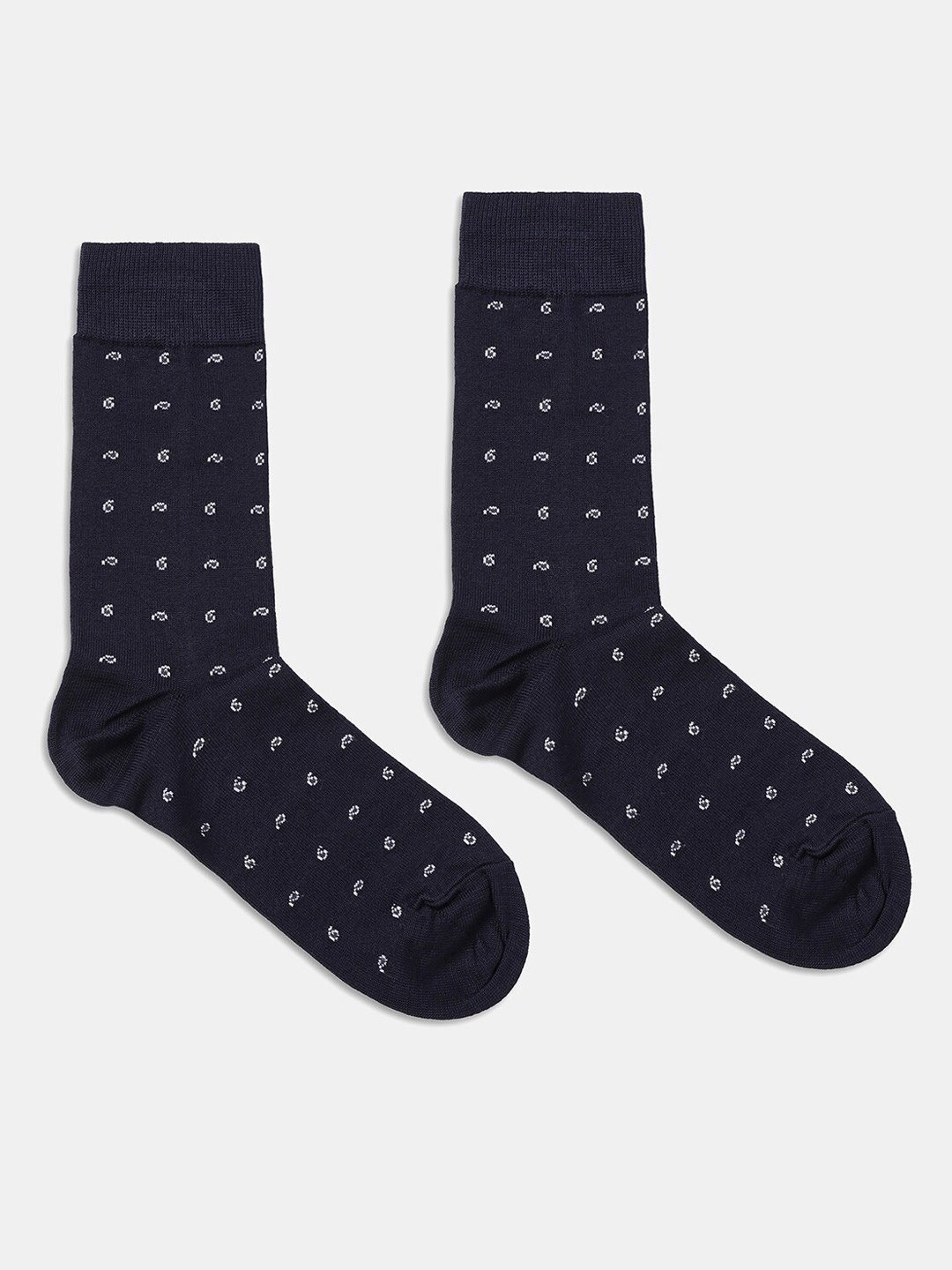 

Blackberrys Men Patterned Knee-Length Socks, Navy blue