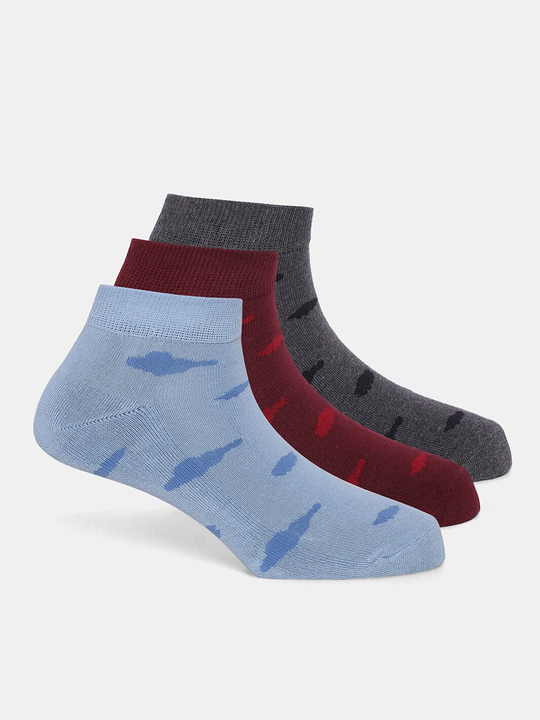 

Blackberrys Men Pack Of 3 Ankle-Length Socks, Blue
