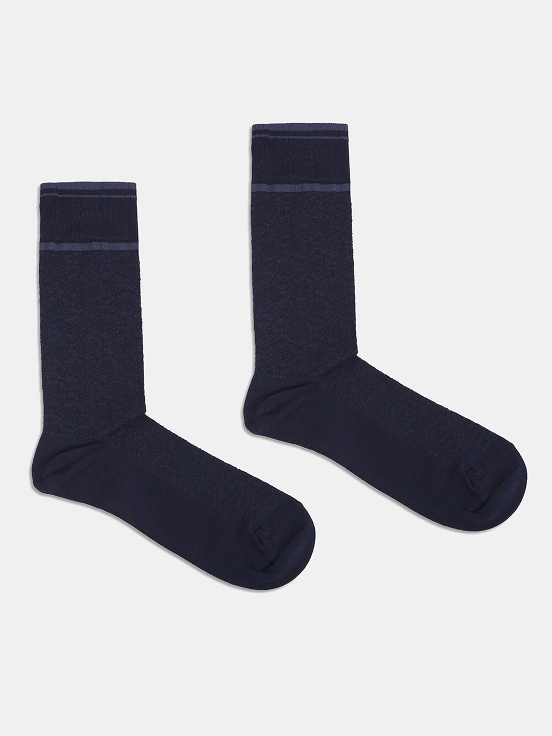 

Blackberrys Men Patterned Calf-Length Socks, Navy blue