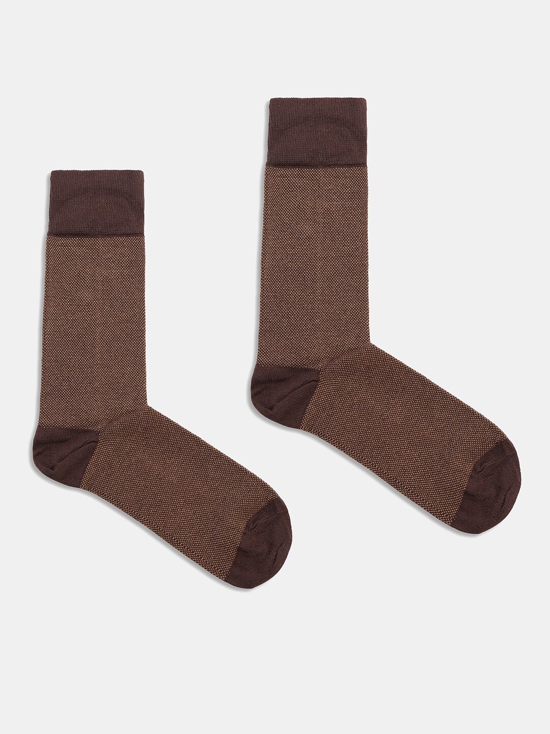 

Blackberrys Men Patterned Calf-Length Socks, Brown