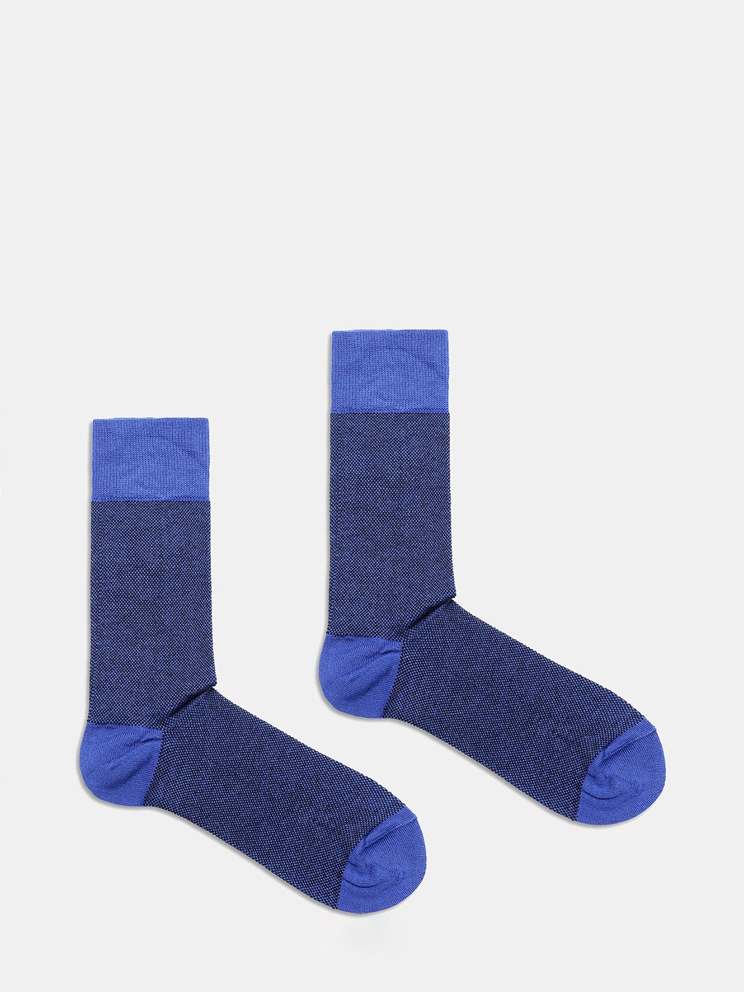 

Blackberrys Men Patterned Calf Length Socks, Blue