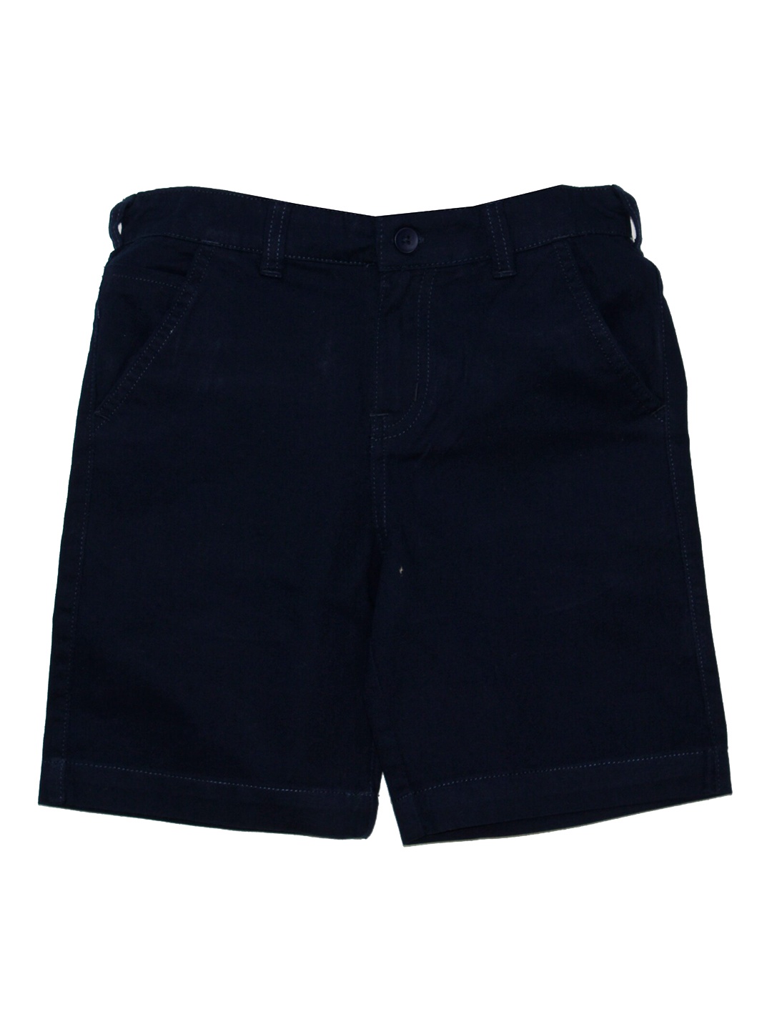 

KiddoPanti Boys Mid Rise Cotton Shorts, Navy blue