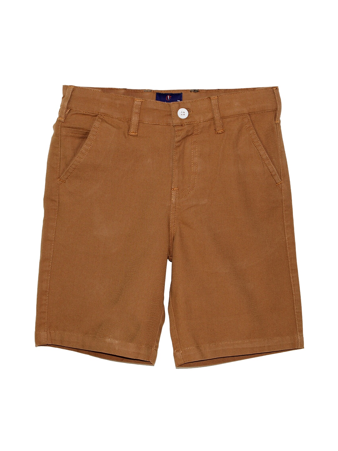 

KiddoPanti Boys Mid Rise Shorts, Brown