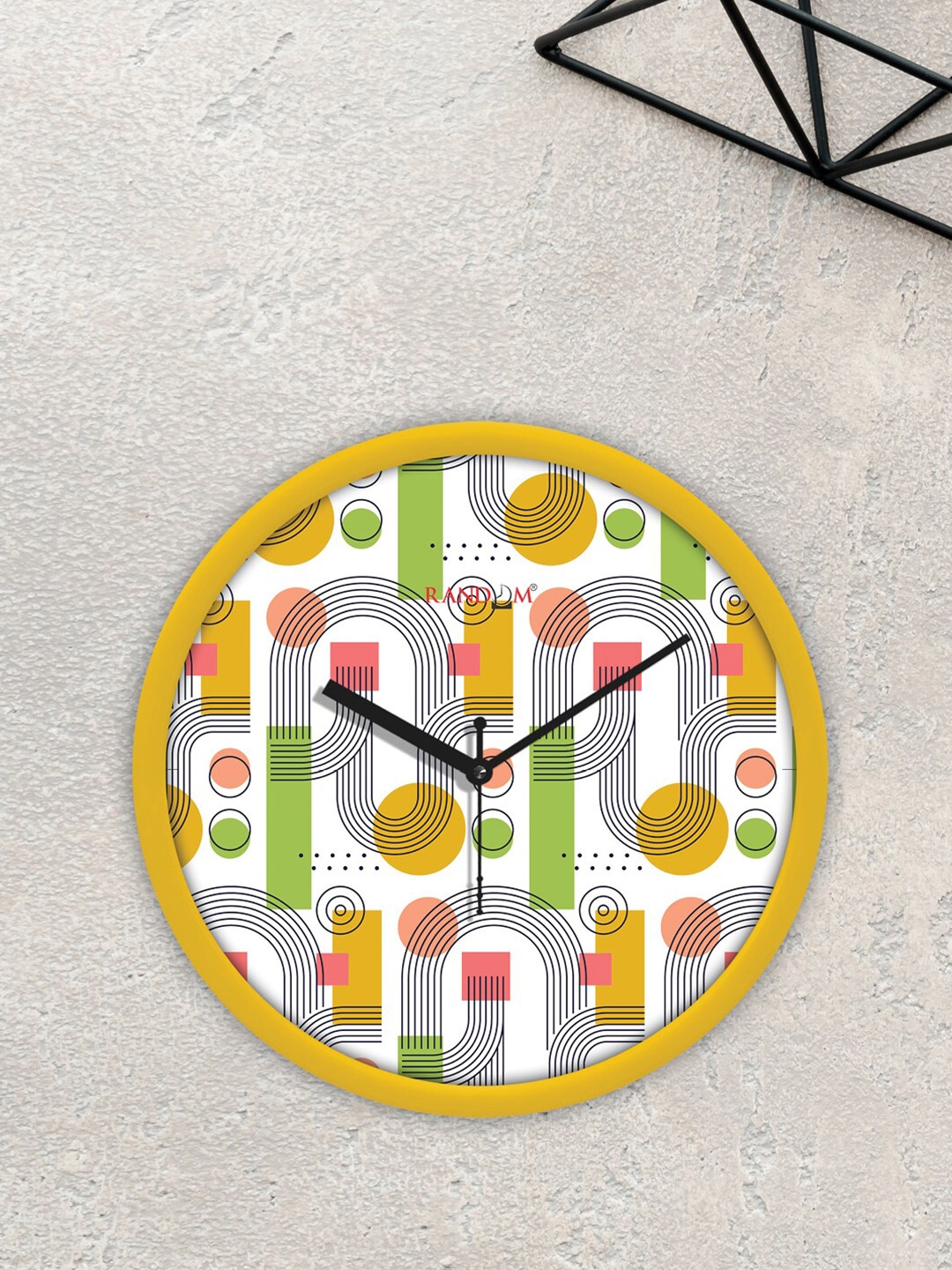

RANDOM Yellow & Green Classic Modern Stylish Analogue Contemporary Wall Clock