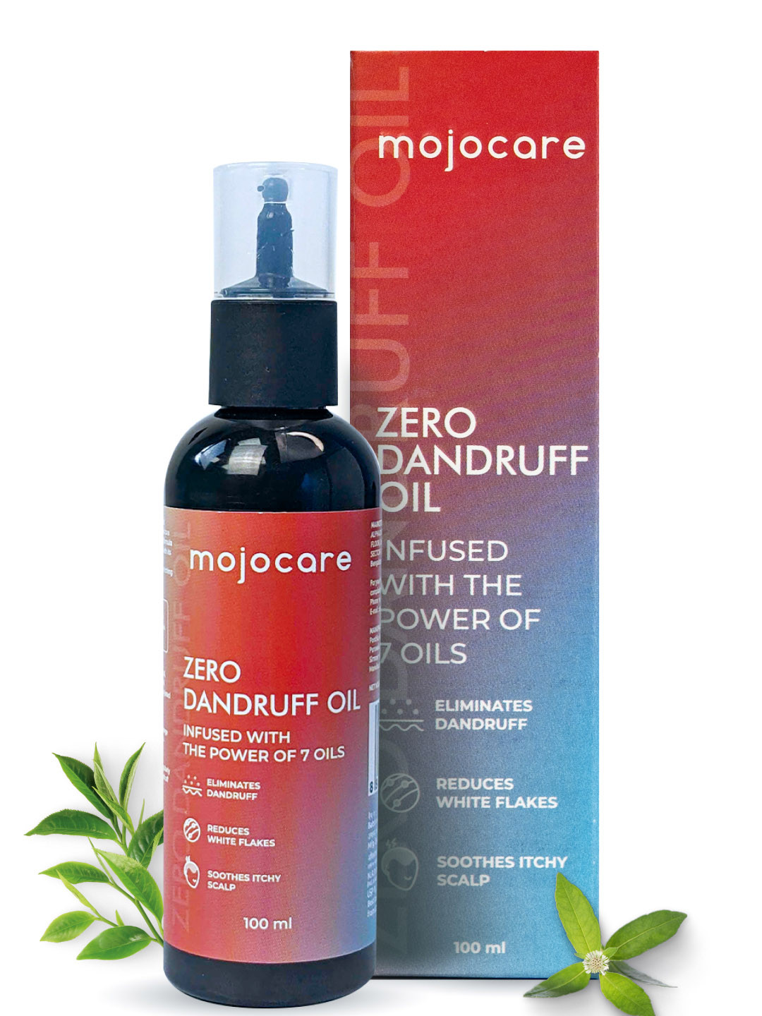 

Mojocare Zero Dandruff Oil With Tea Tree Oil & Bhringraj-100 ml, Blue