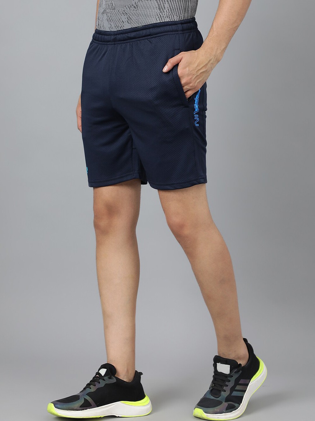 

SPORT SUN Men Mid-Rise Sports Shorts, Navy blue