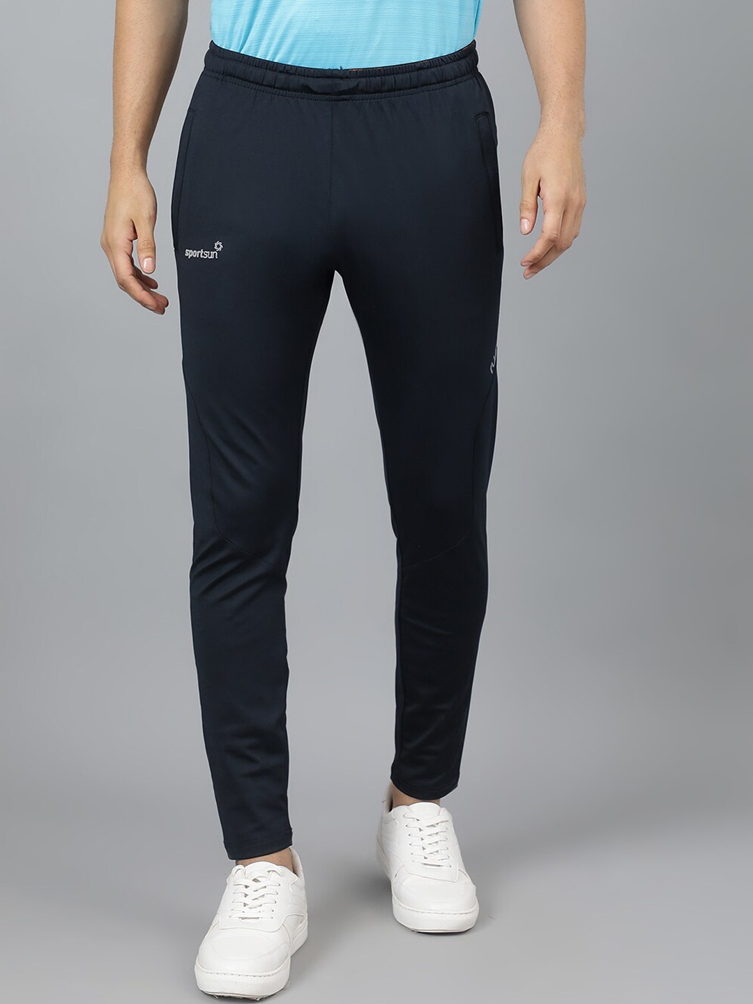 

SPORT SUN Men Regular Fit Mid-Rise Track Pants, Blue