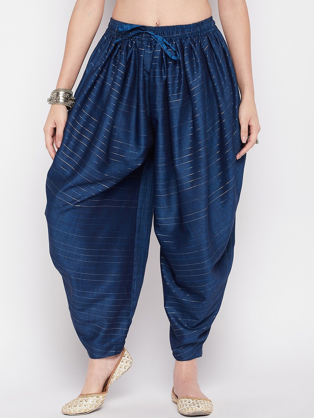 

Clora Creation Women Striped Dhotis, Blue