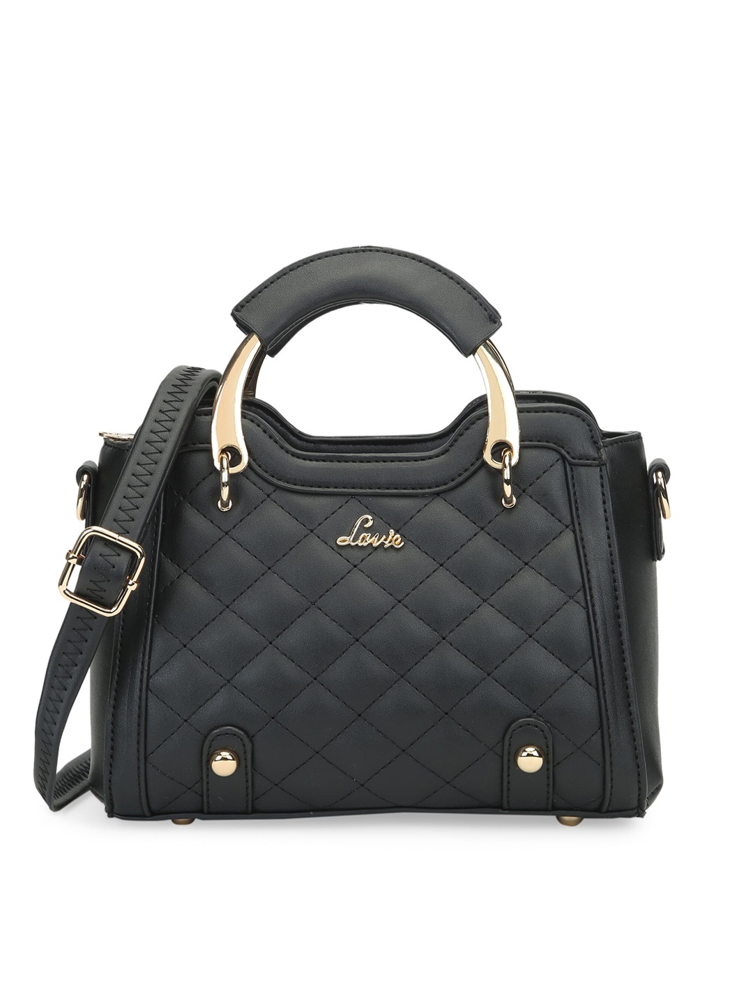 

Lavie Textured Structured Handheld Bag, Black