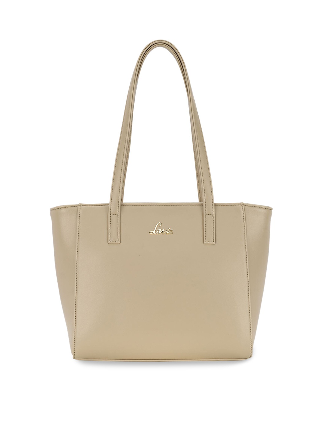 

Lavie Synthetic Leather Structured Shoulder Bag, Beige