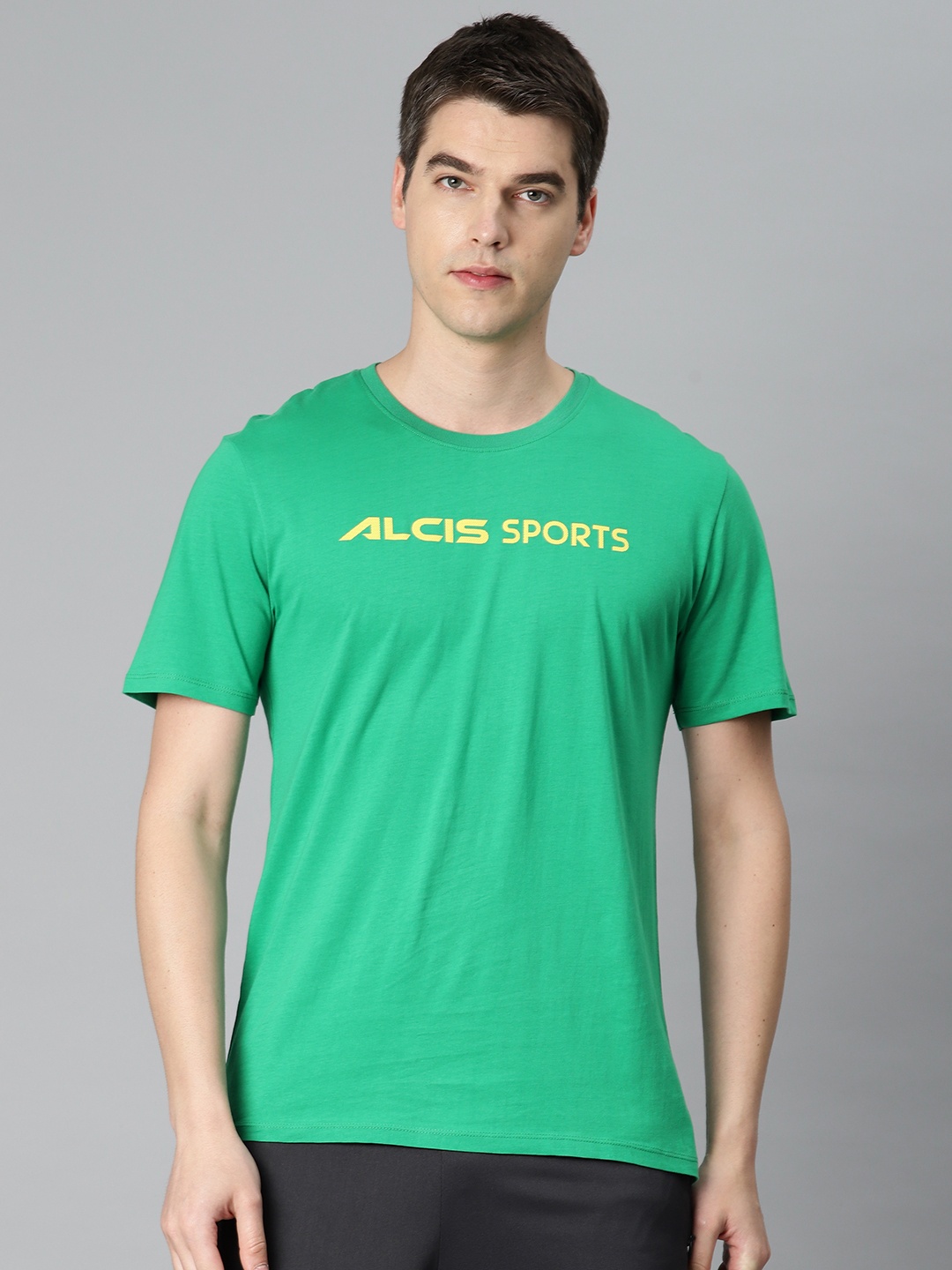 

Alcis Men Typography Printed Sports T-shirt, Green