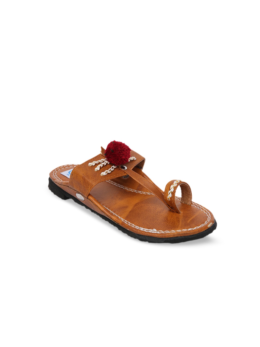 

KID1 Boys Ethnic Kolhapuri Comfort Sandals, Tan