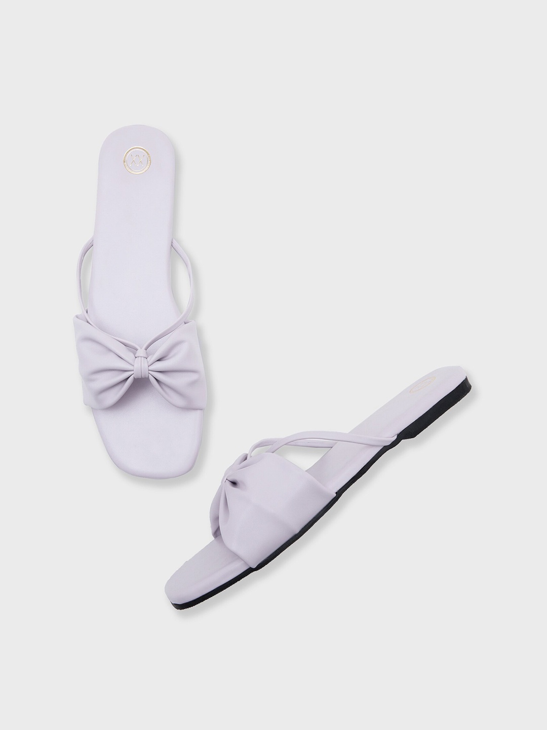 

20Dresses Lavender Knotted Open Toe Flats