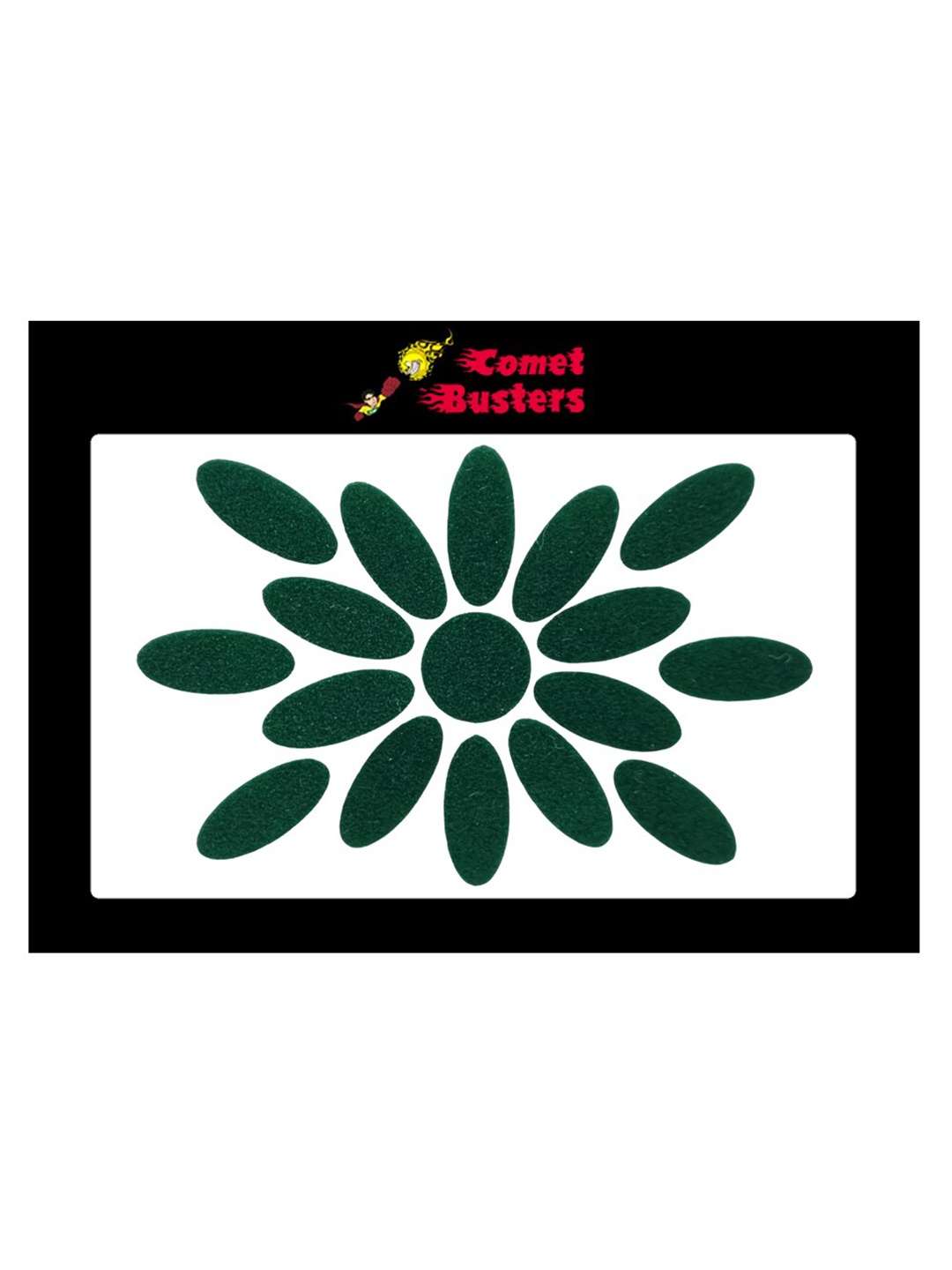 

Comet Busters 17 Pcs Reusable Traditional Bindis - Green