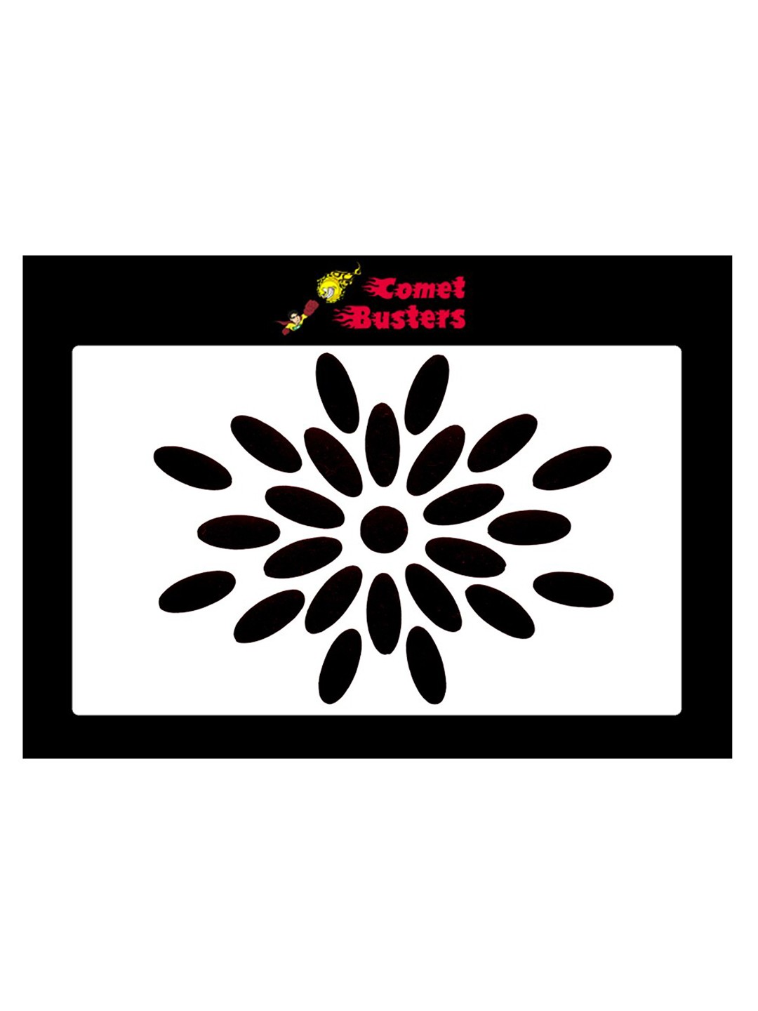 

Comet Busters 25 Pcs Reusable Traditional Bindis - Black