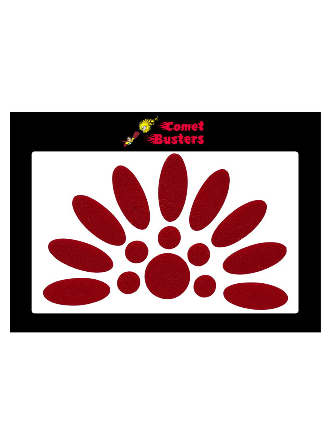 

Comet Busters 15 Pcs Reusable Traditional Bindis - Maroon