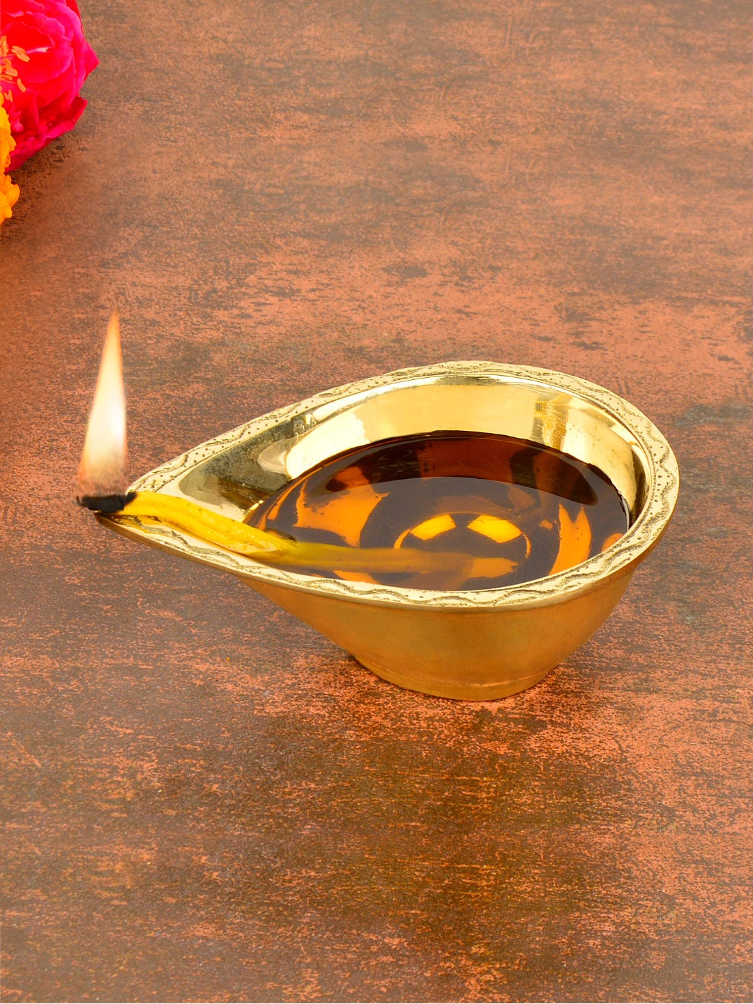 

StyleMyWay Gold Toned Premium Brass Big Pooja Diya