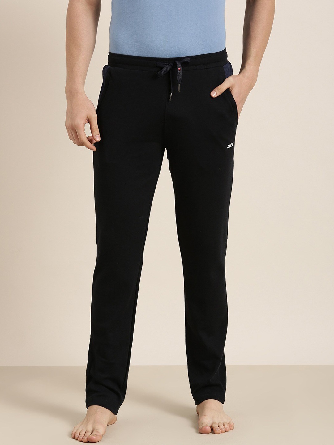 

Sweet Dreams Men Plus Size Relaxed-Fit Straight Leg Lounge Pants, Navy blue