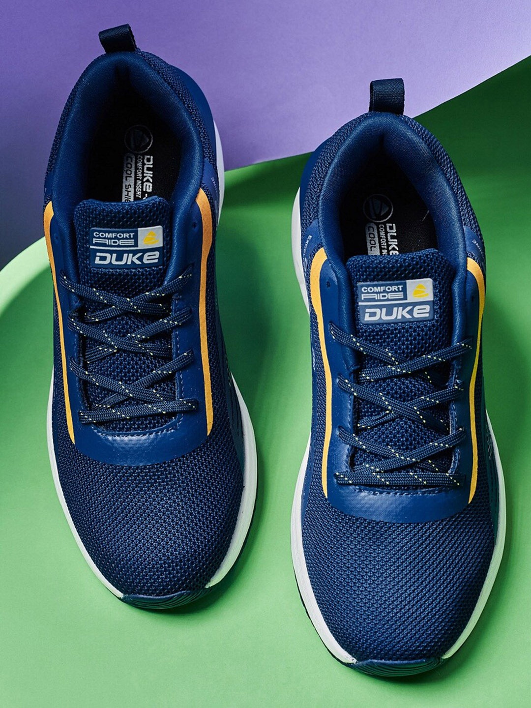

Duke Men Lace-Ups Textile Training or Gym Sports Shoes, Navy blue