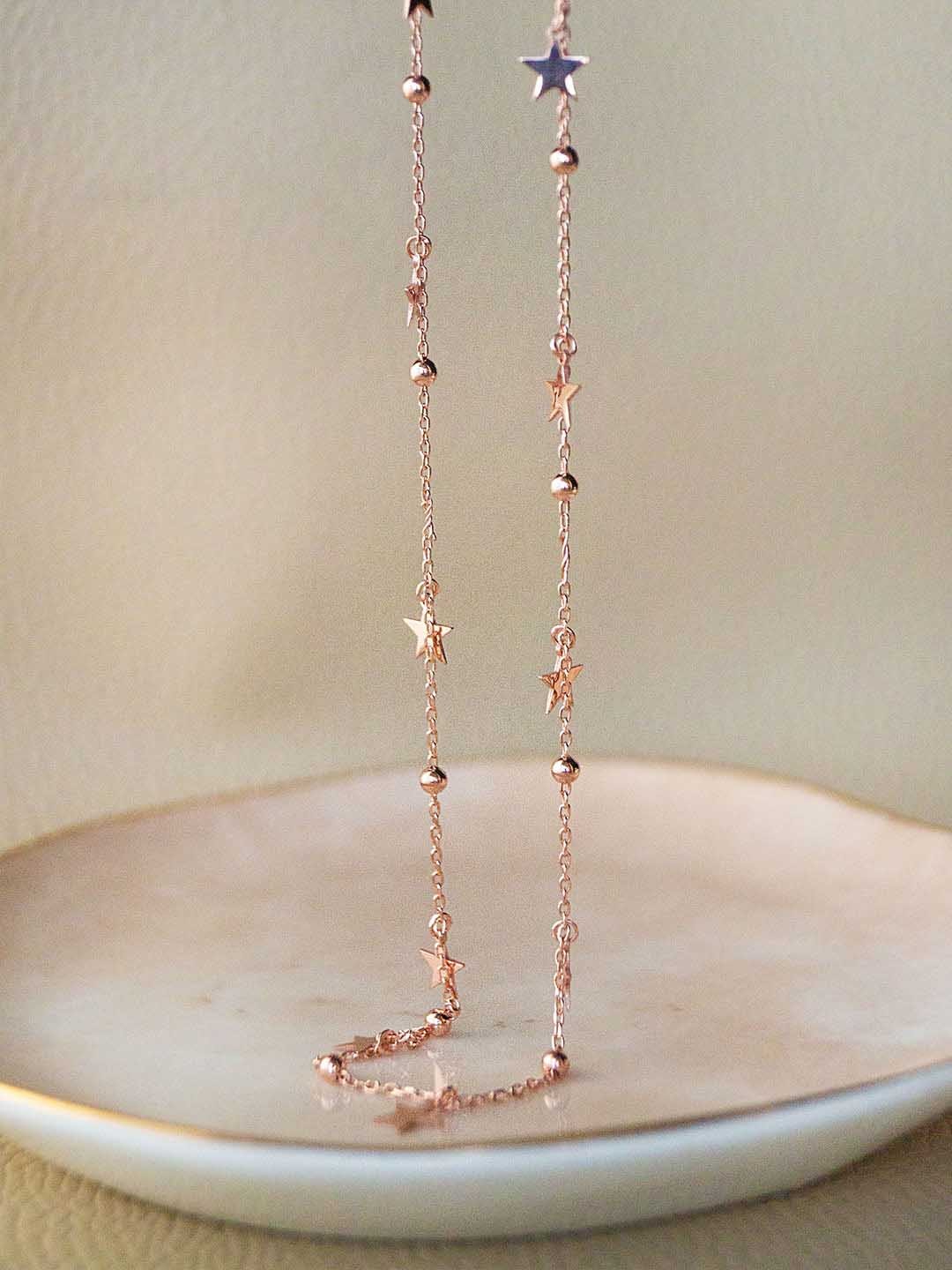 

MANNASH Sterling Silver Rose Gold-Plated Necklace