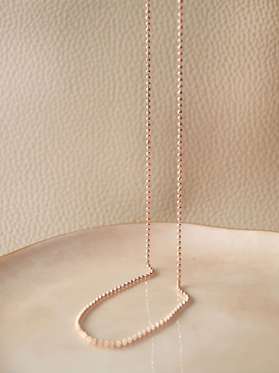 

MANNASH Sterling Silver Rose Gold-Plated Chain