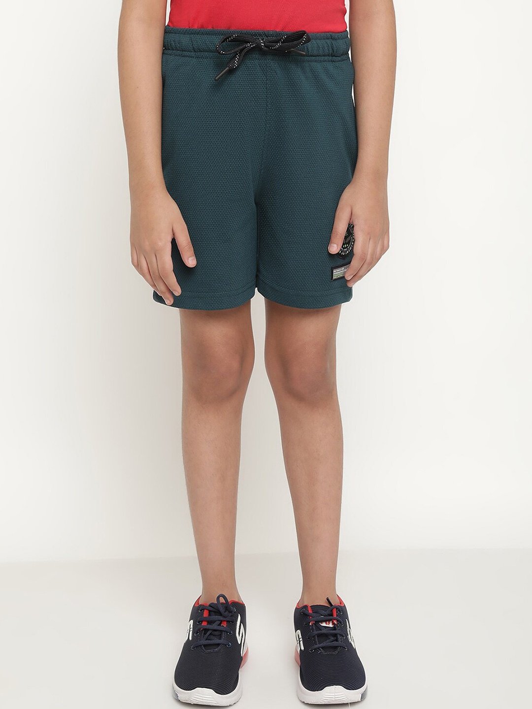 

Octave Boys Mid-Rise Regular Cotton Shorts, Teal