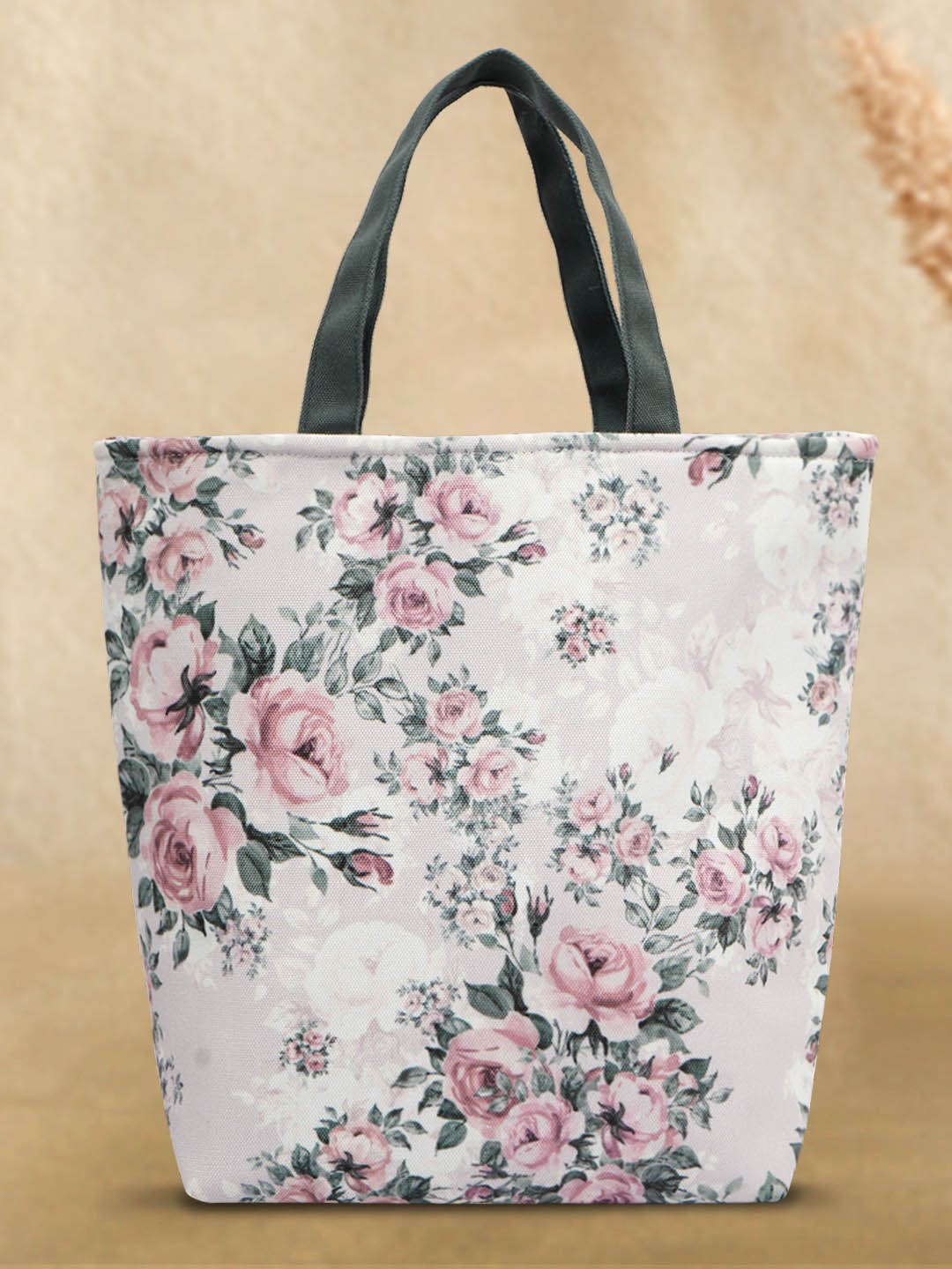 

Crazy Corner Floral Printed Travel Lunch Bag, Pink