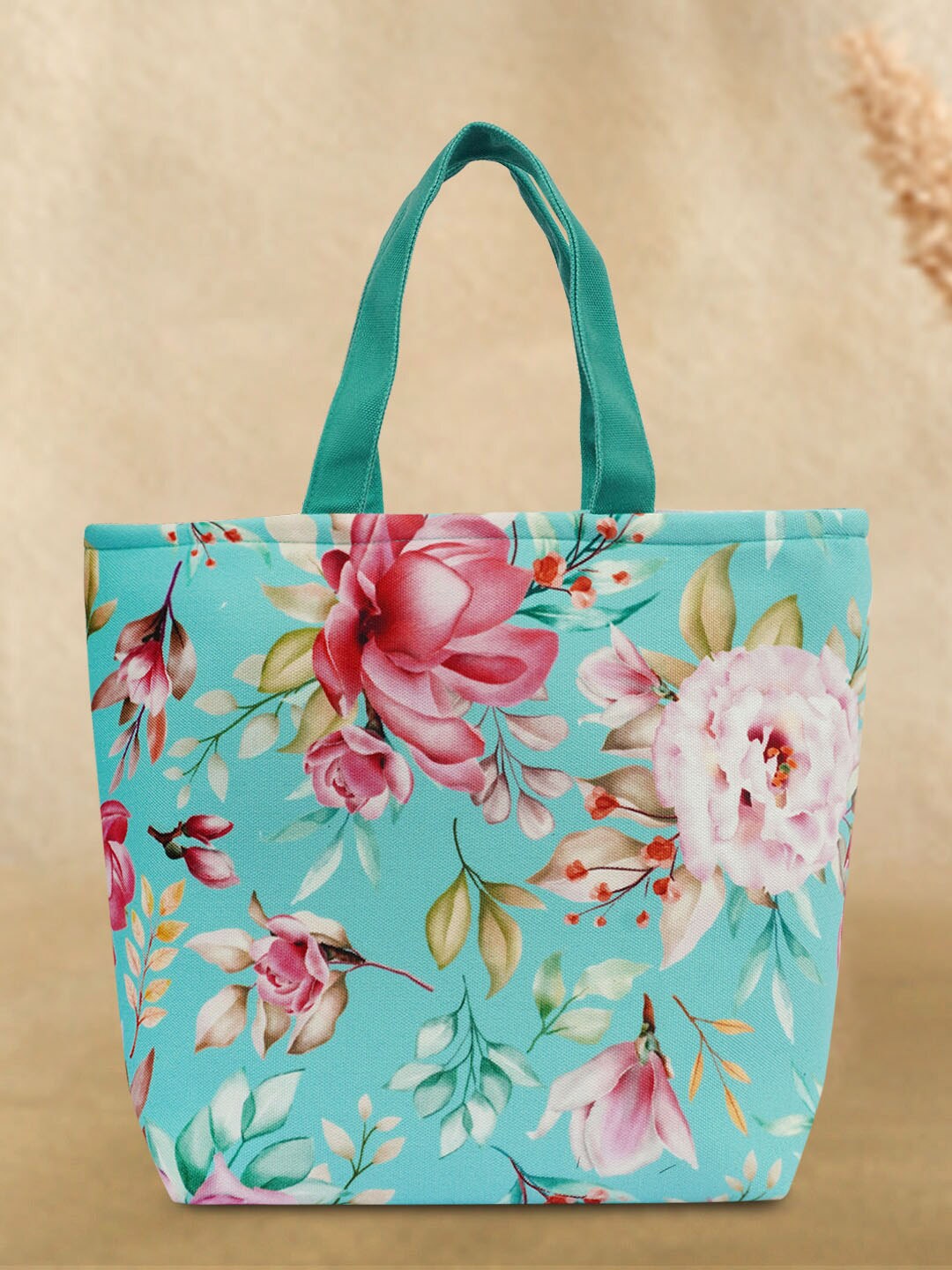 

Crazy Corner Floral Printed Lunch Bag, Green