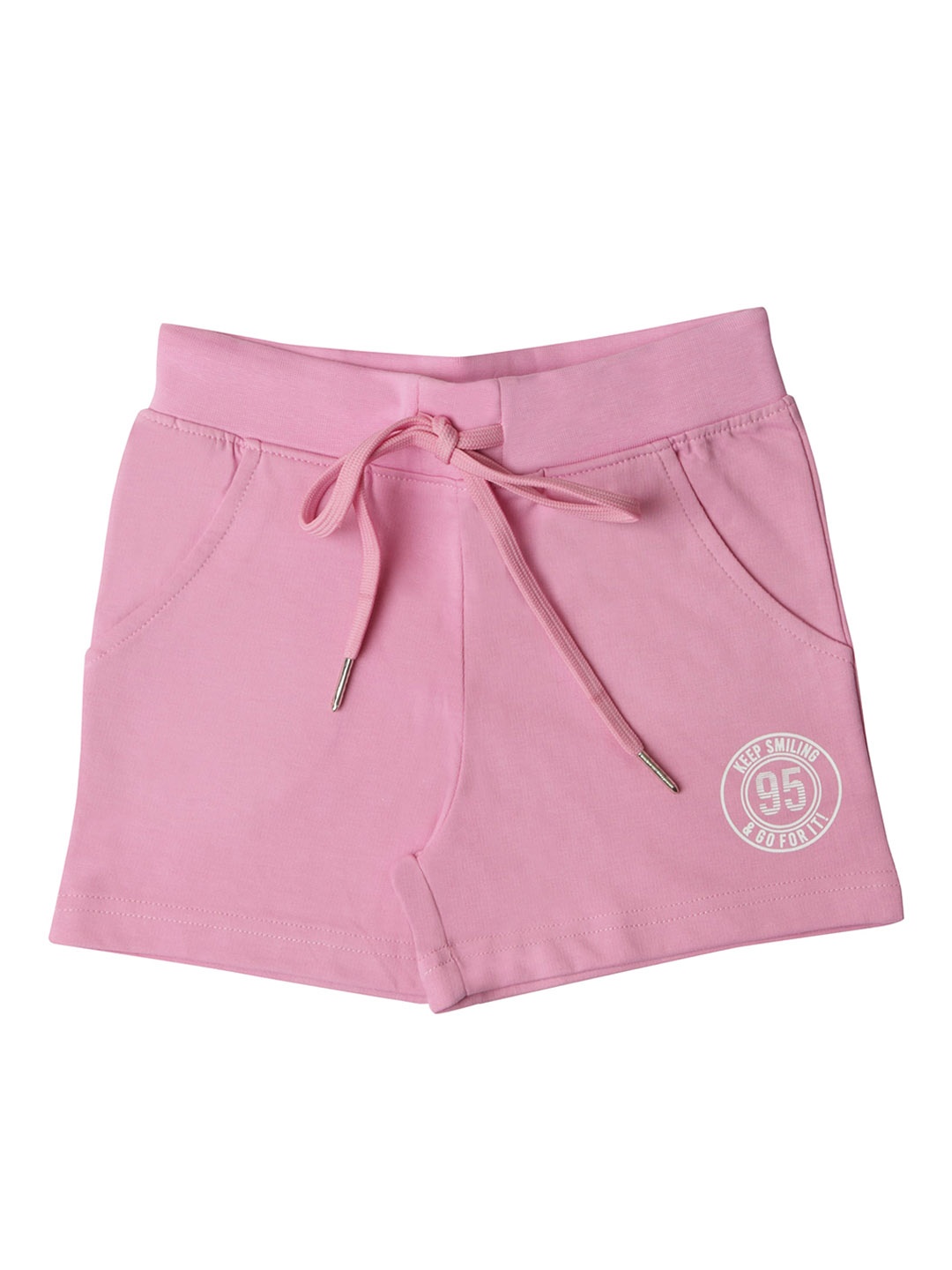 

Tiny Girl Mid-Rise Above Knee Cotton Shorts, Pink