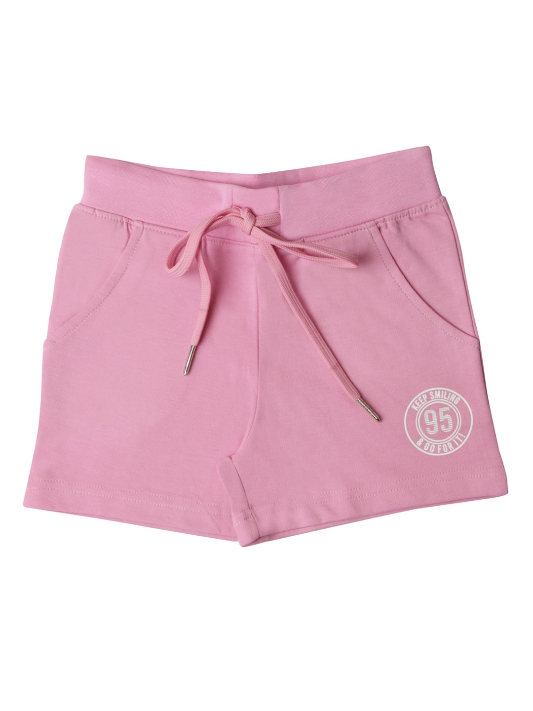 

Tiny Girl Pink Mid-Rise Above Knee Cotton Shorts