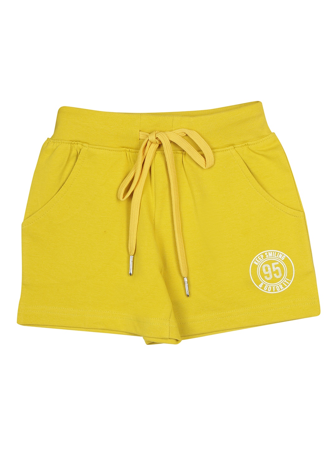 

Tiny Girl Girls Mid-Rise Cotton Shorts, Yellow