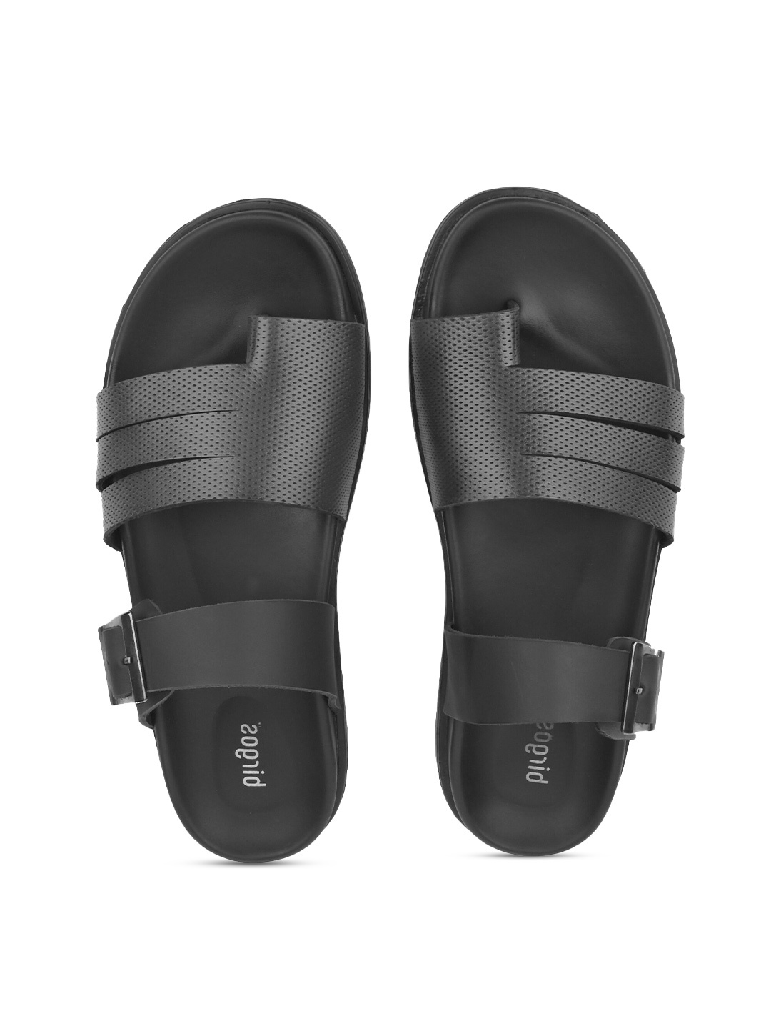 

birgos Men Comfort Sandals, Black