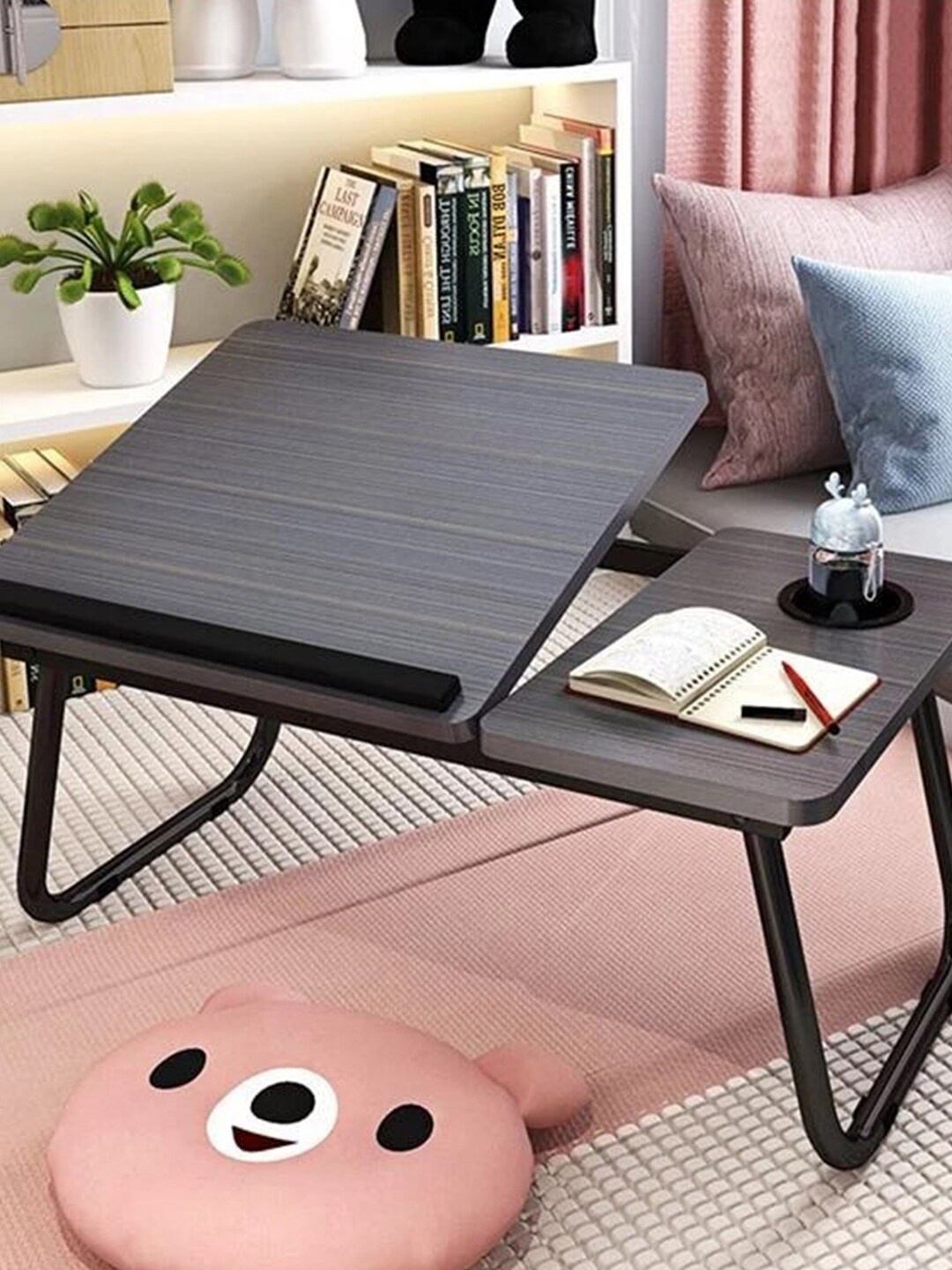 

MARKET99 Grey Foldable Laptop Table