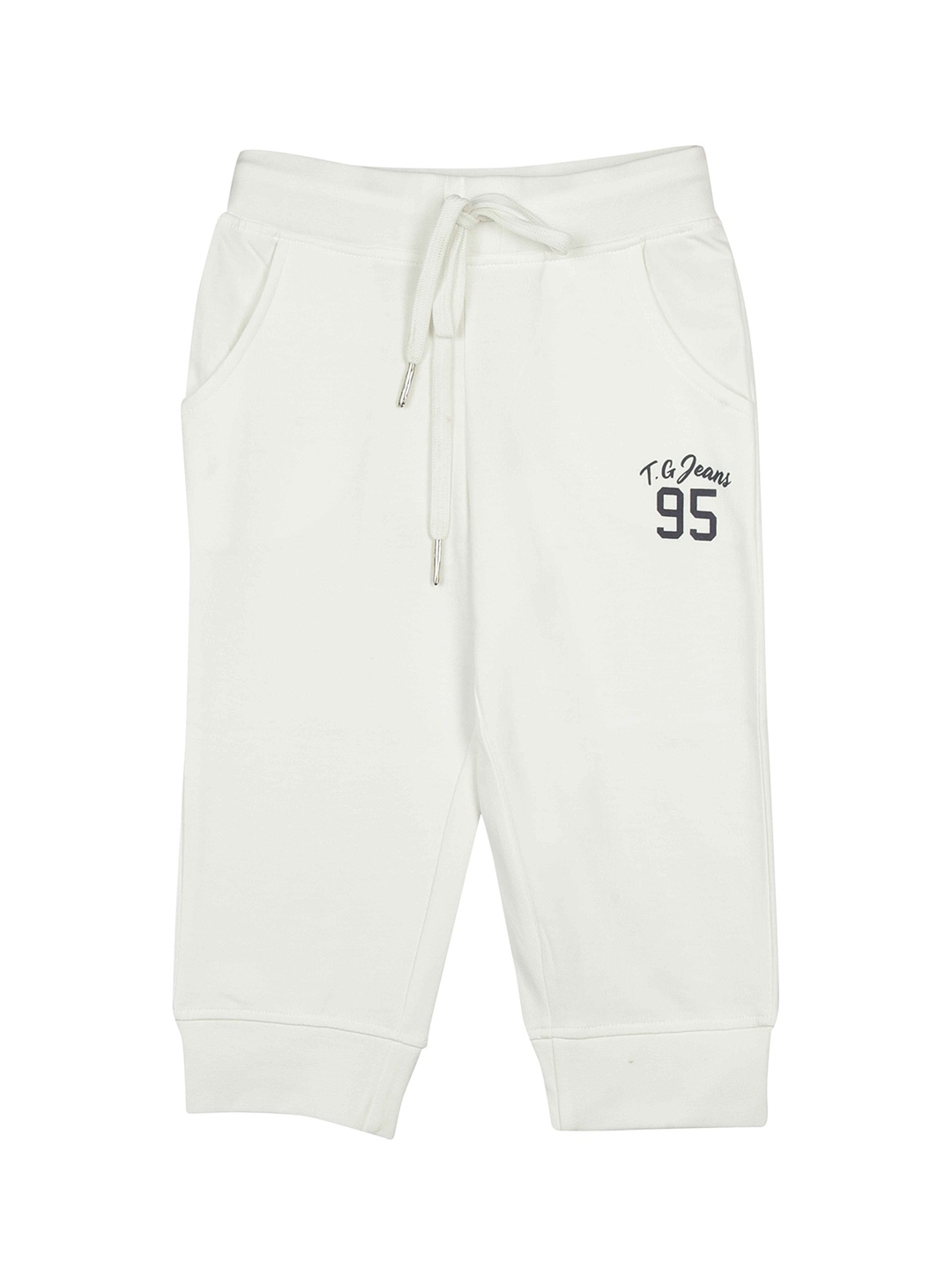 

Tiny Girl Casual Cotton Jogger, White