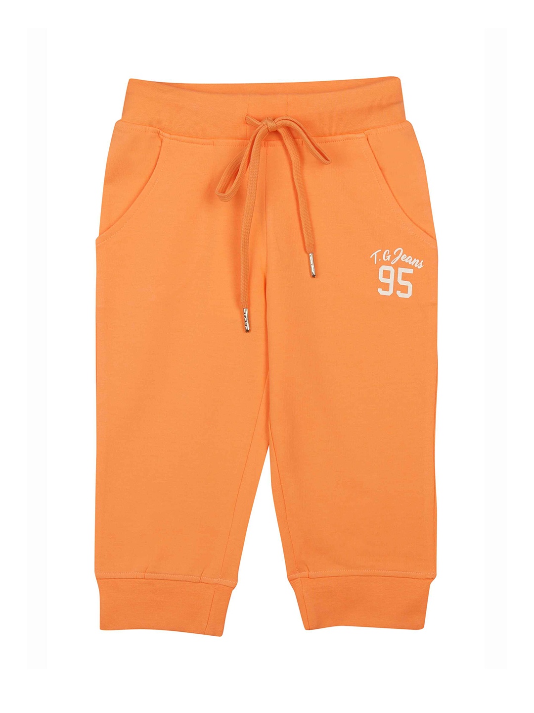 

Tiny Girl Casual Cotton Jogger, Peach