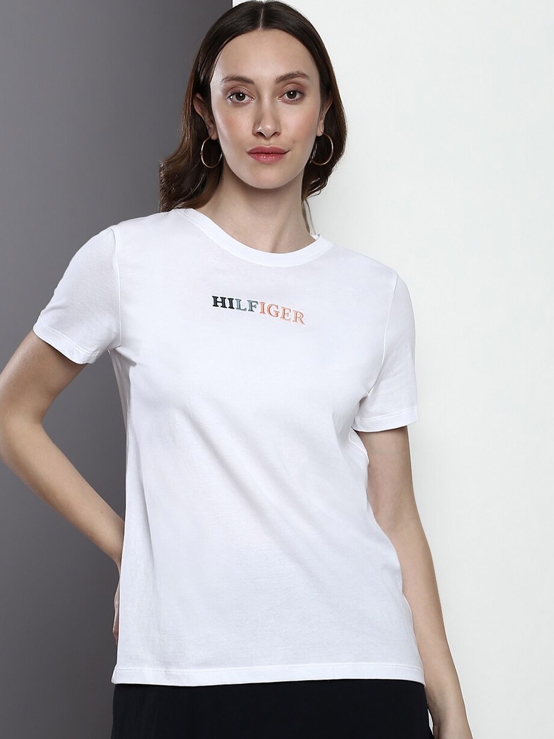 

Tommy Hilfiger Casual Pure Cotton T-shirt, White