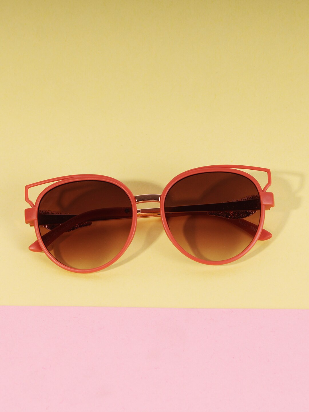 

DukieKooky Kids Cateye Sunglasses with UV Protected Lens DKSG397B, Brown