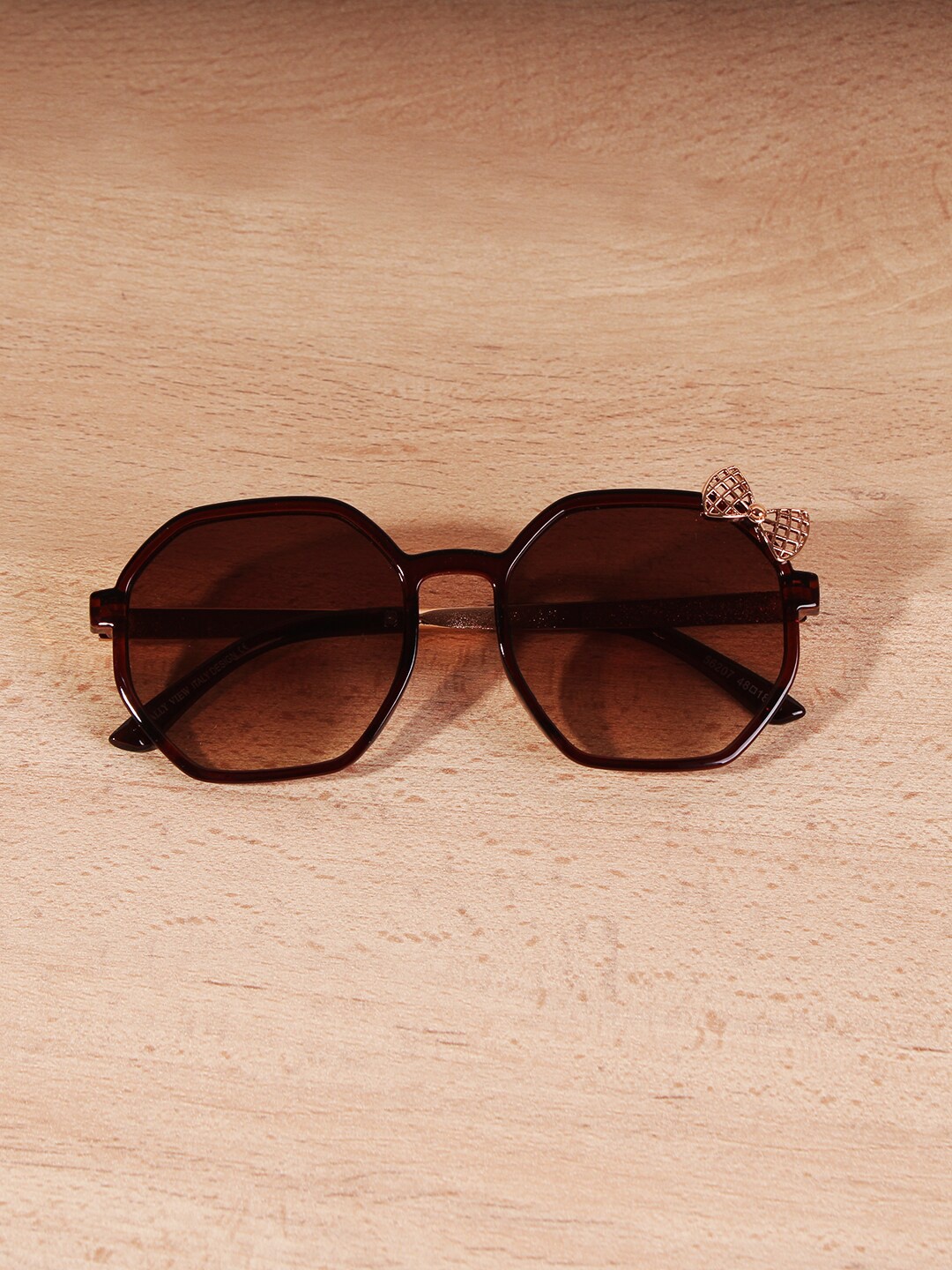 

DukieKooky Kids Square Sunglasses with UV Protected Lens DKSG399D, Brown