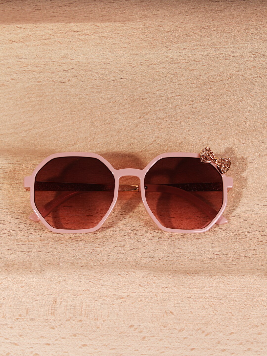 

DukieKooky Unisex Kids Square Sunglasses with UV Protected Lens DKSG399G, Pink