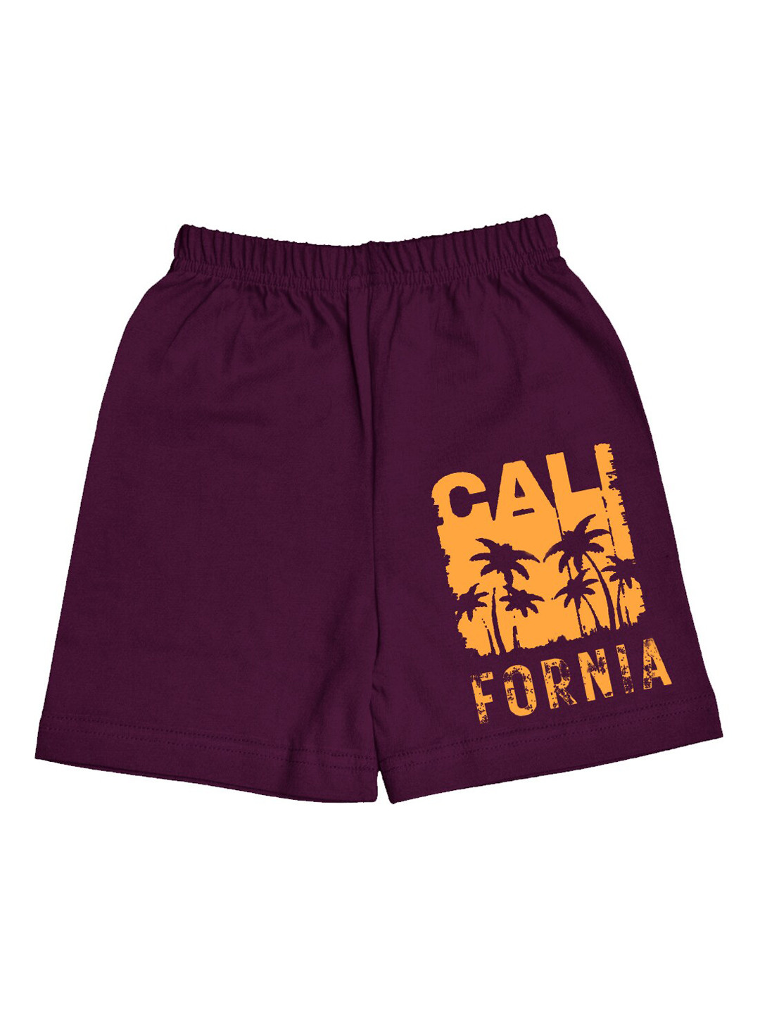 

A.T.U.N. Boys Typography Printed Mid-Rise Cotton Shorts, Burgundy