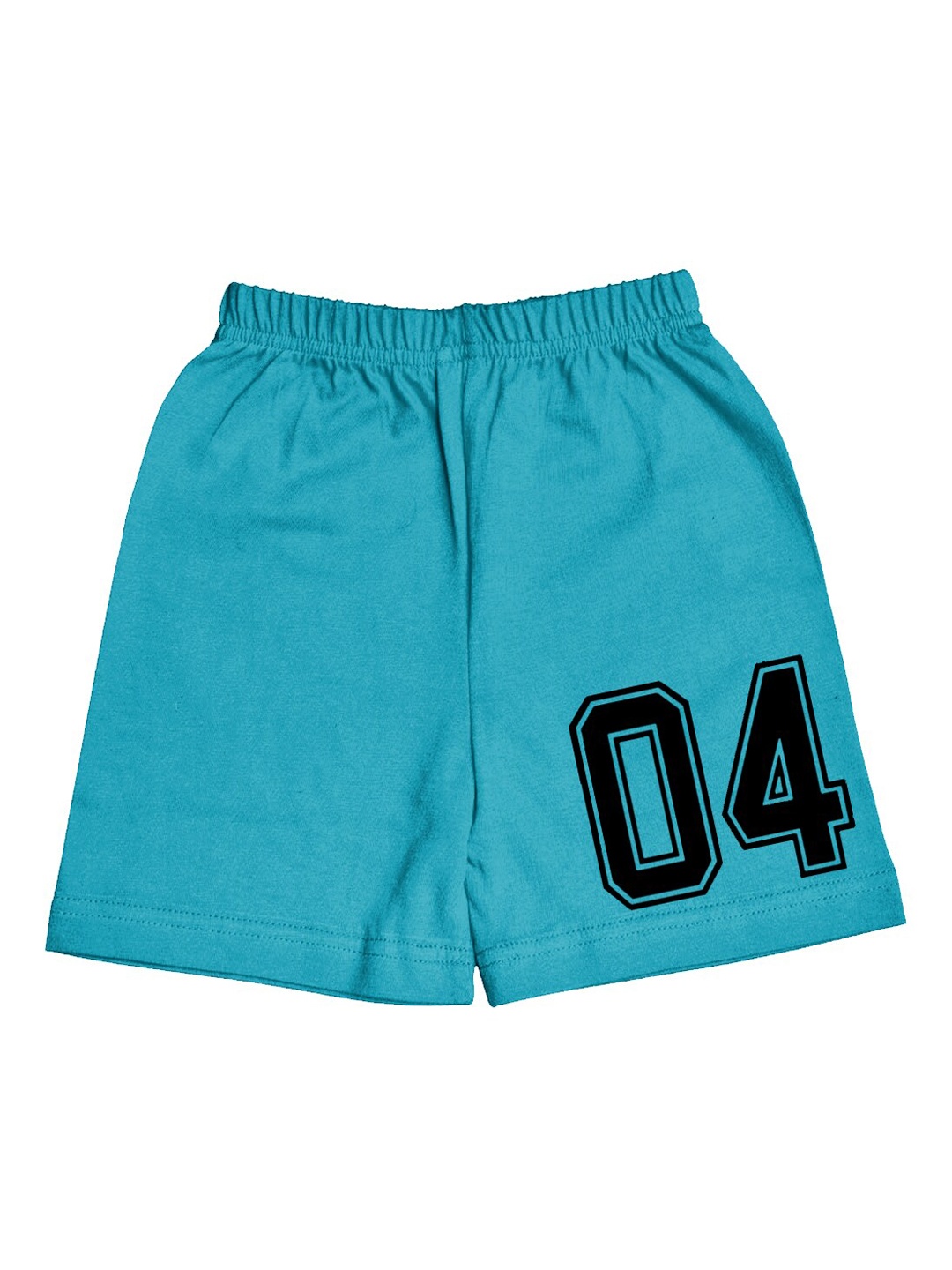 

A.T.U.N. Boys Typography Printed Mid-Rise Knee Length Cotton Shorts, Teal