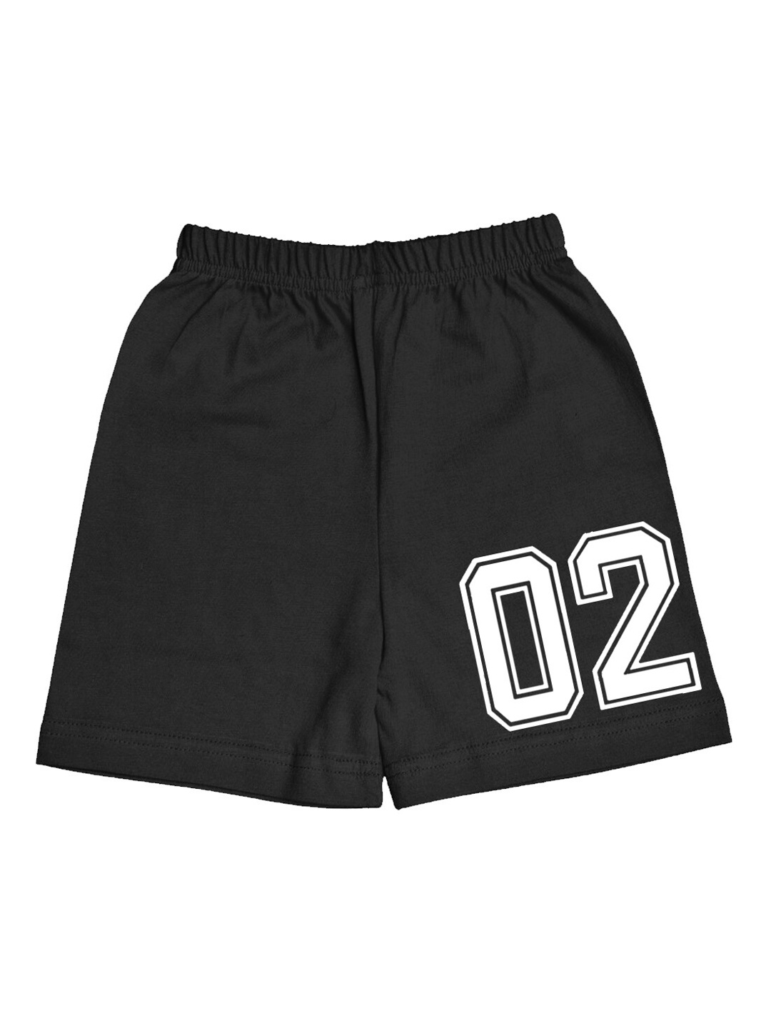 

A.T.U.N. Boys Typography Printed Mid-Rise Cotton Shorts, Black