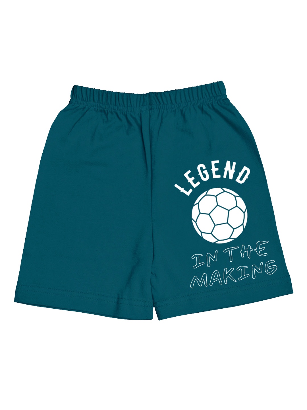 

A.T.U.N. Boys Typography Printed Mid-Rise Cotton Shorts, Blue