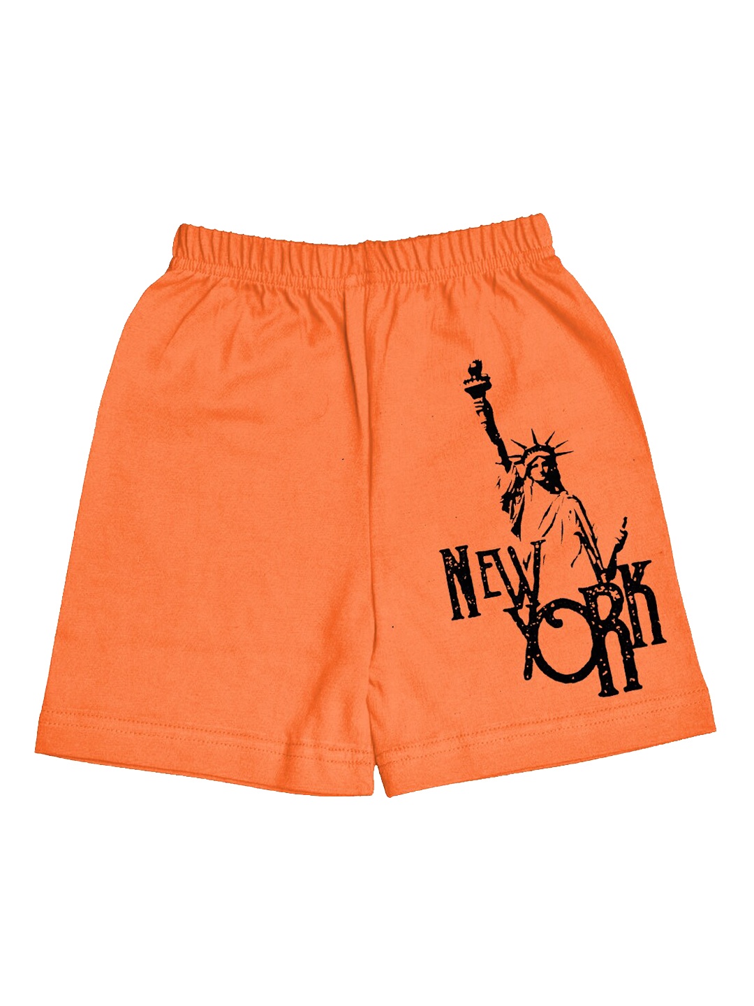 

A.T.U.N. Boys Typography Printed Cotton Casual Shorts, Orange